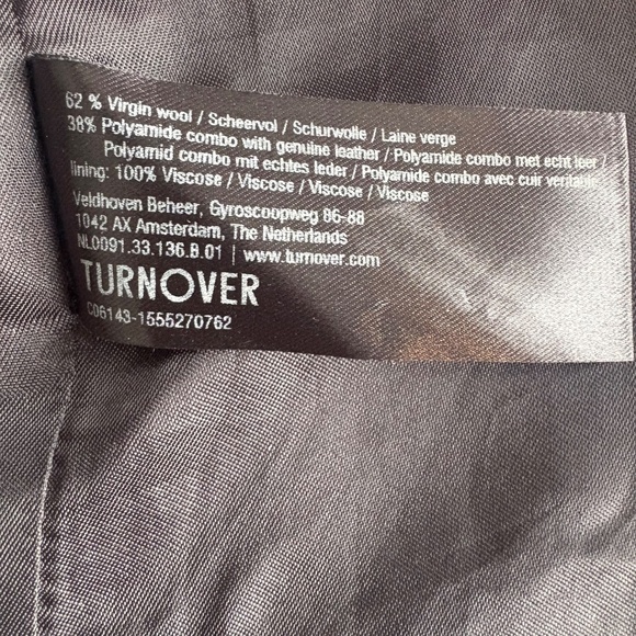 TURNOVER Ivory wool coat EU 36 - Picture 16 of 16